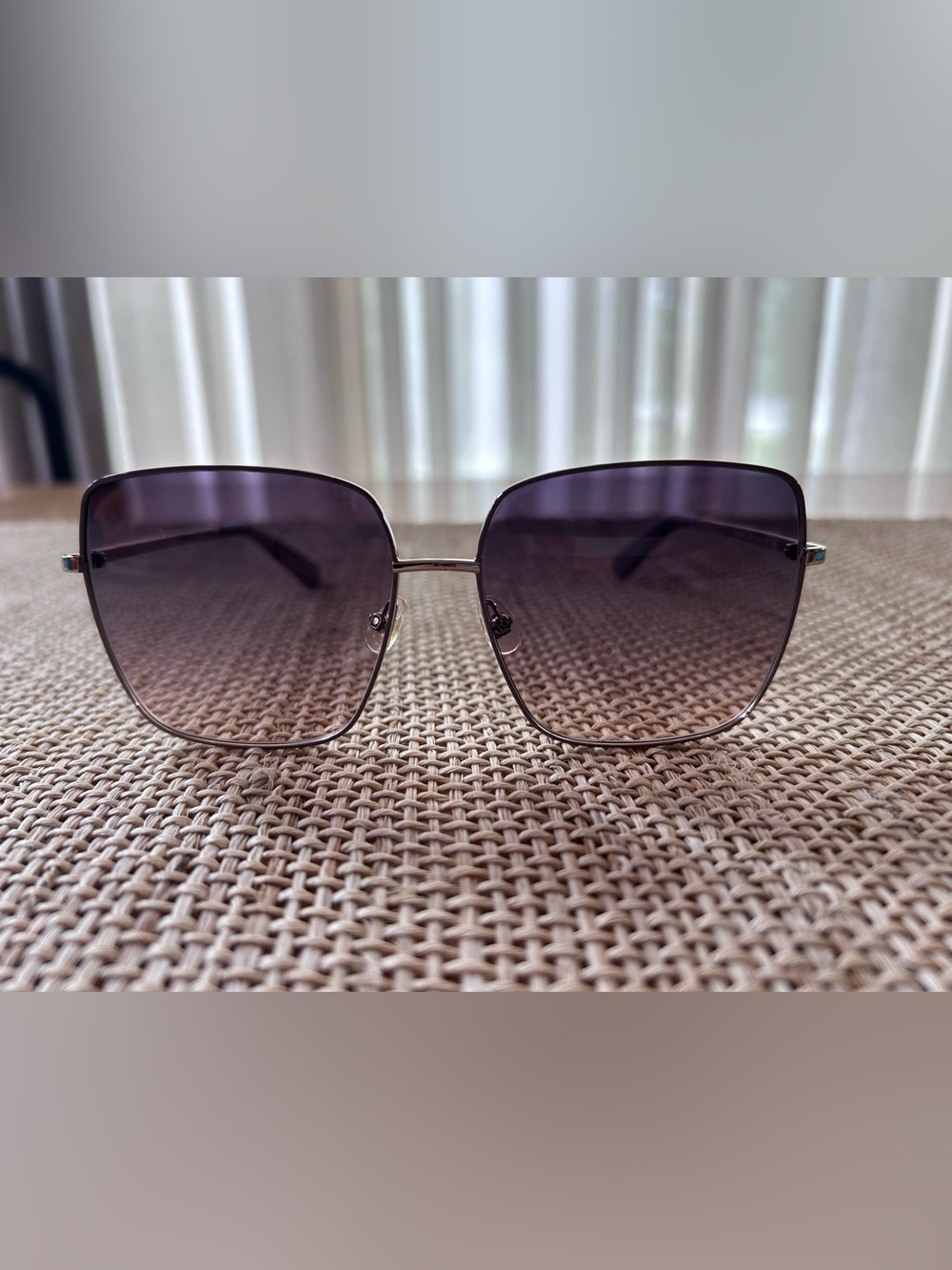 kate spade ny Women's Fenton Square Sunglasses, 60mm-Pink/Gray Fuchsia Gradient